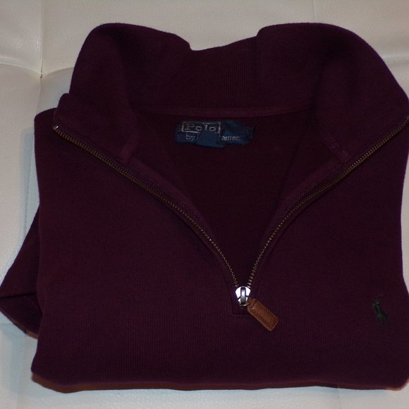 Polo Ralph Lauren Quarter Zip Sweater - XL - Picture 5 of 10